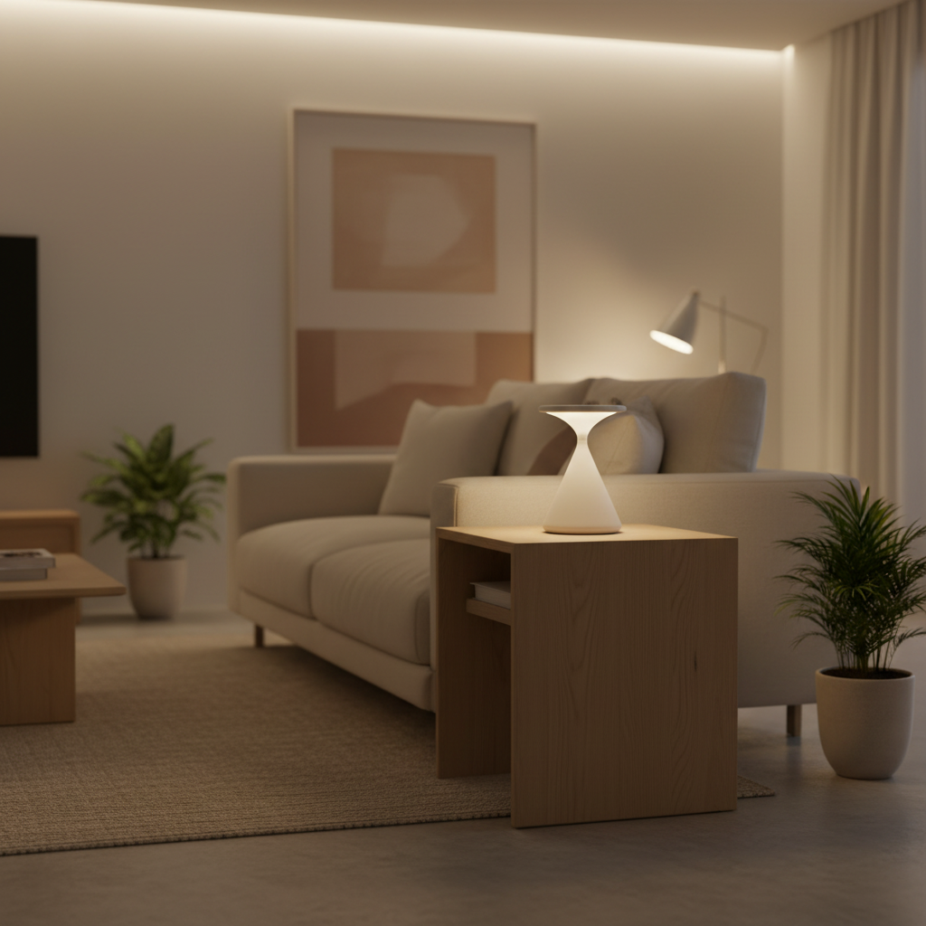 Aeron Hourglass | Dimmable Cordless Table Lamp