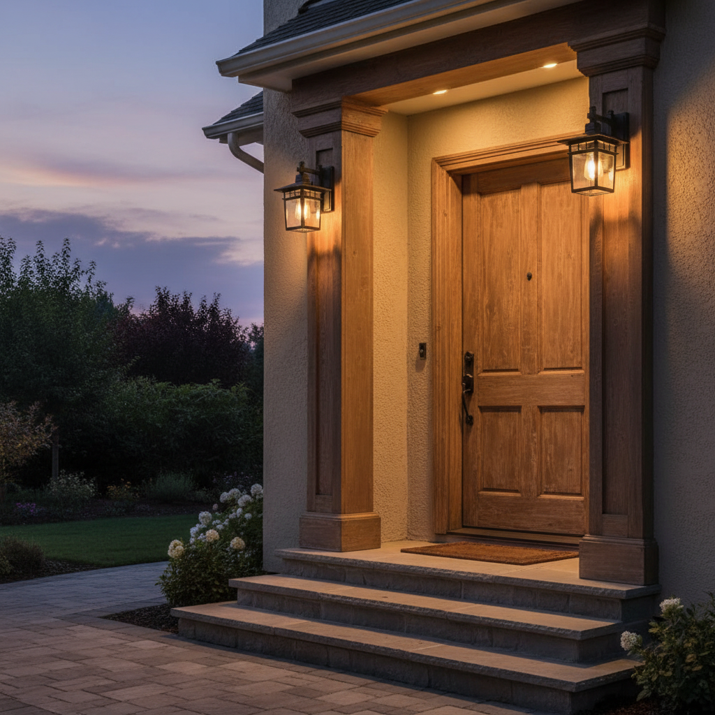 Alessio | Outdoor Wall Light Black - Modern Waterproof Fixture