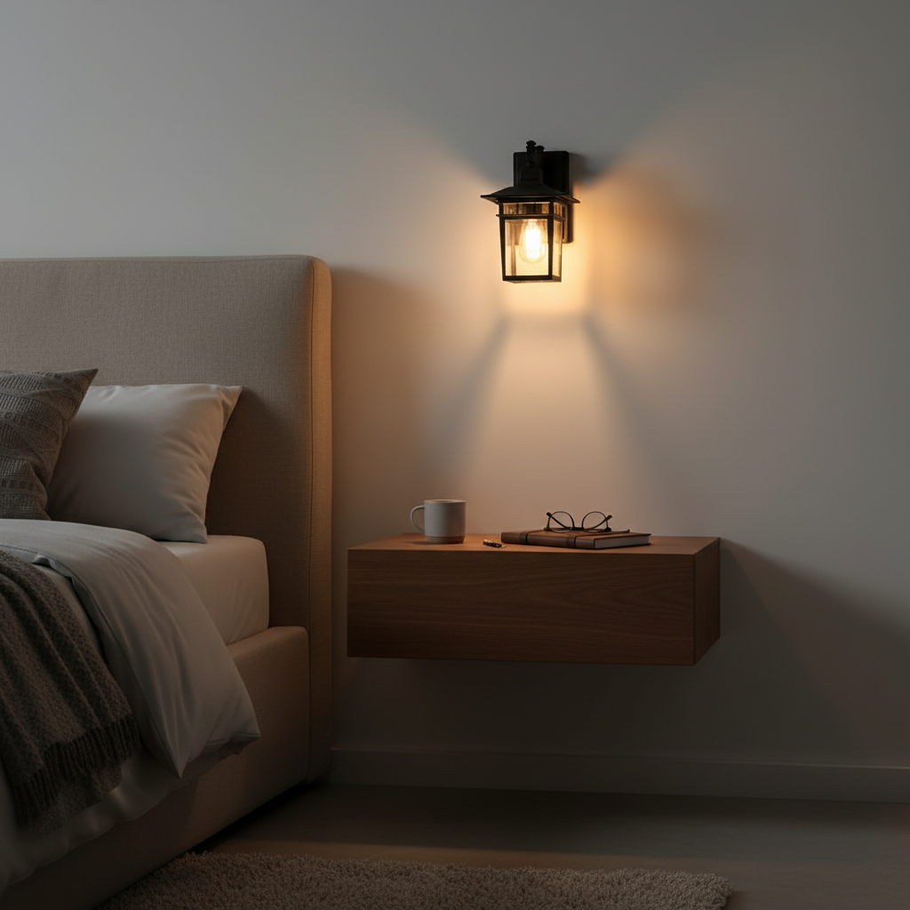 Alessio | Outdoor Wall Light Black - Modern Waterproof Fixture
