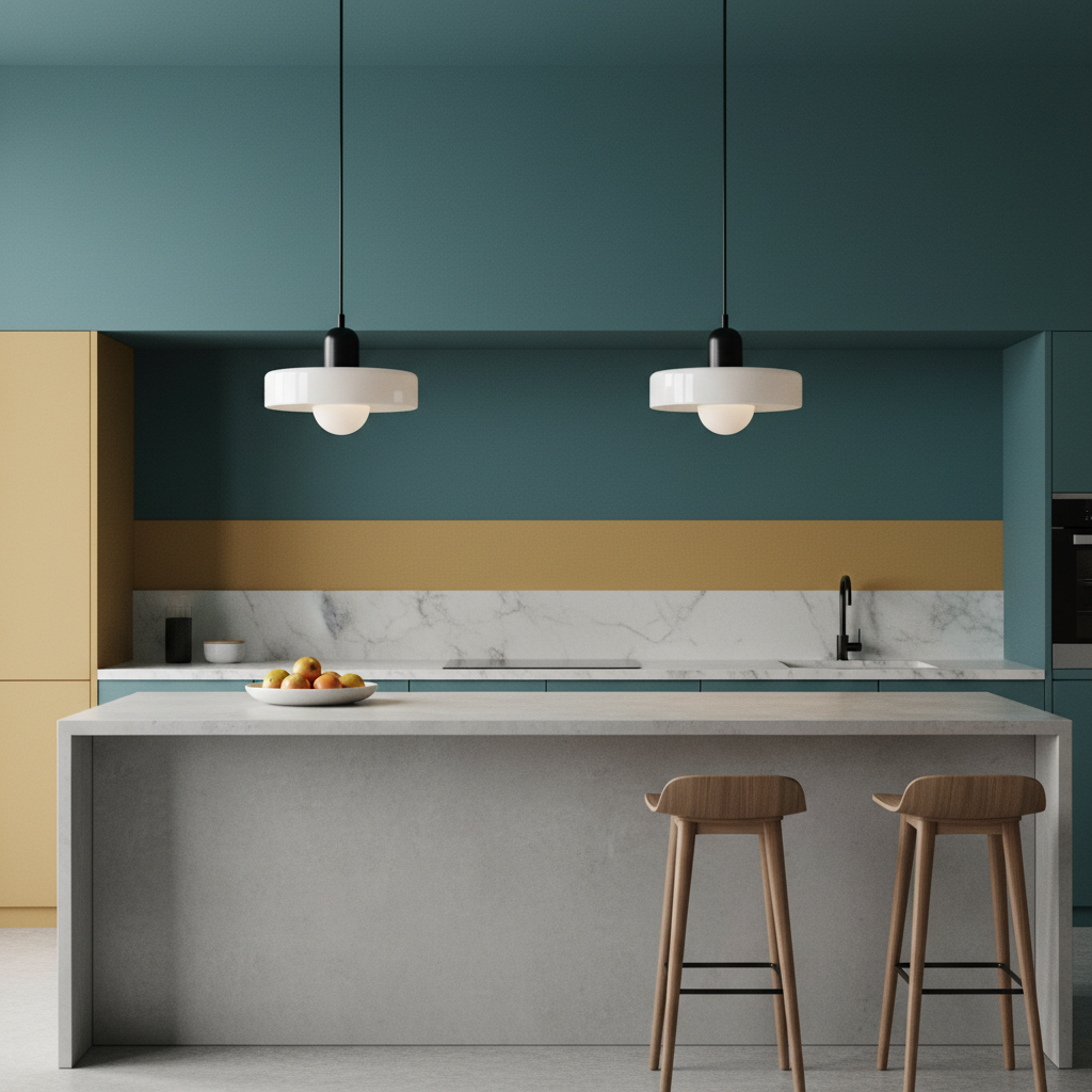 Bauhaus Colored Glass Pendant Lamp | Modern Pendant Lighting