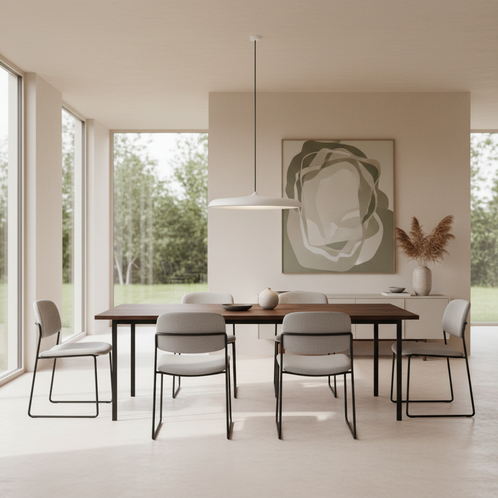 Black Pendant Light | Modern Scandinavian Ceiling Fixture