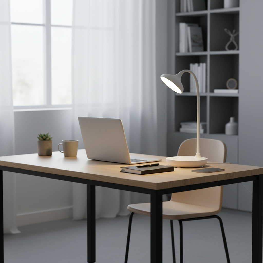 Rechargeable Table Lamp | LED Desk Lamp with Flexible Neck
