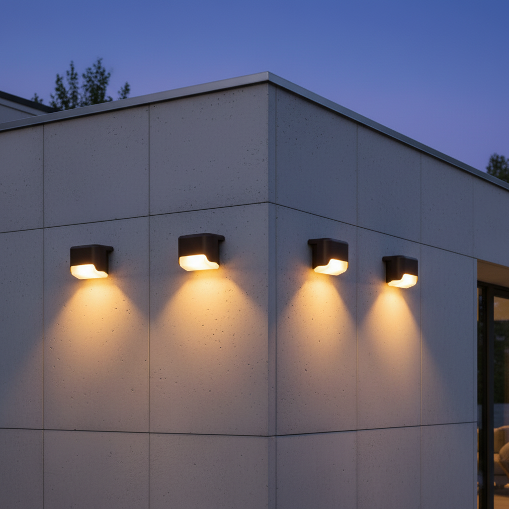 Solar LED Wall Light | Outdoor Garden Lighting
